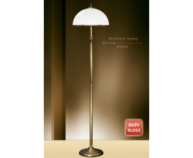 Elegancka lampa podłogowa mosiężna NR-P1D