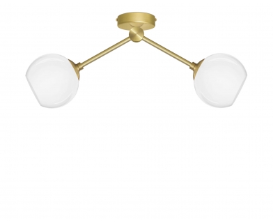 Krótka złota mosiężna lampa sufitowa G-S2K