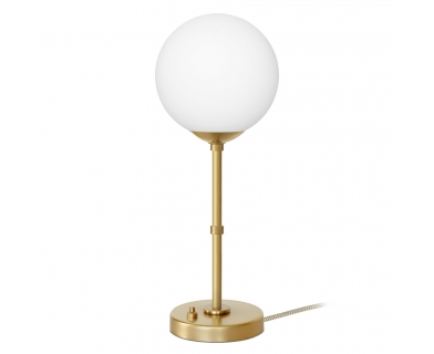 Elegancka złota lampka biurkowa z białym kloszem GP-B1U