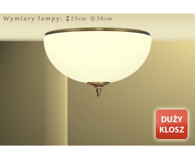 Klasyczny plafon mosiężny MR-PL3DE