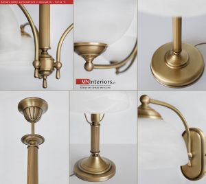 Ponadczasowe klasyczne lampy z mosiądzu - Seria V
