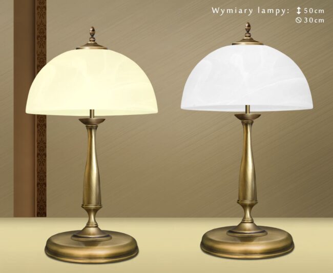 Mosiężna lampa na komodę S-B2