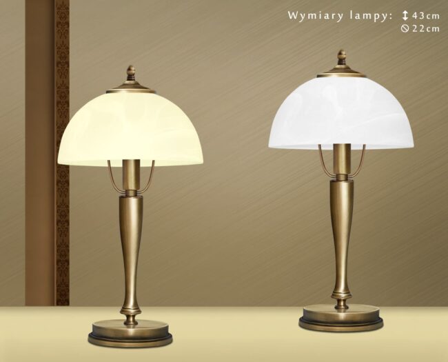 Mosiężna lampa stołowa S-B1B
