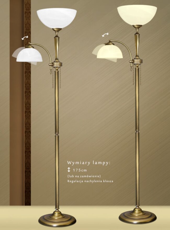 Lampa podłogowa mosiężna S-P2