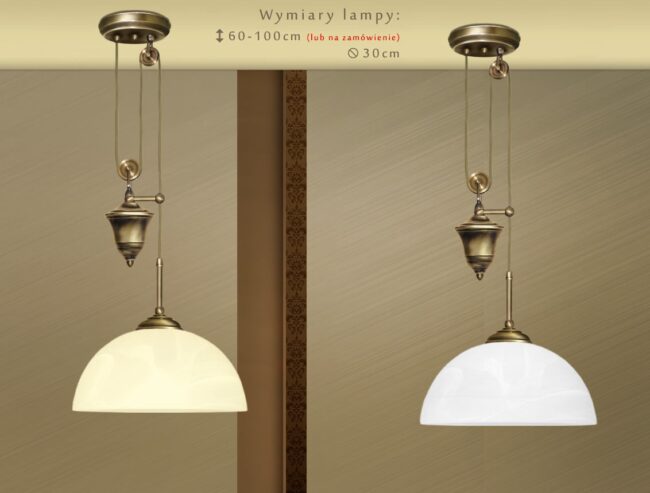 Mosiężna lampa z przeciwwagą S-S1P