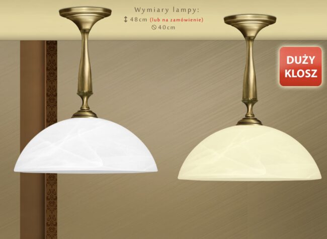 Niska klasyczna lampa sufitowa S-S1KD