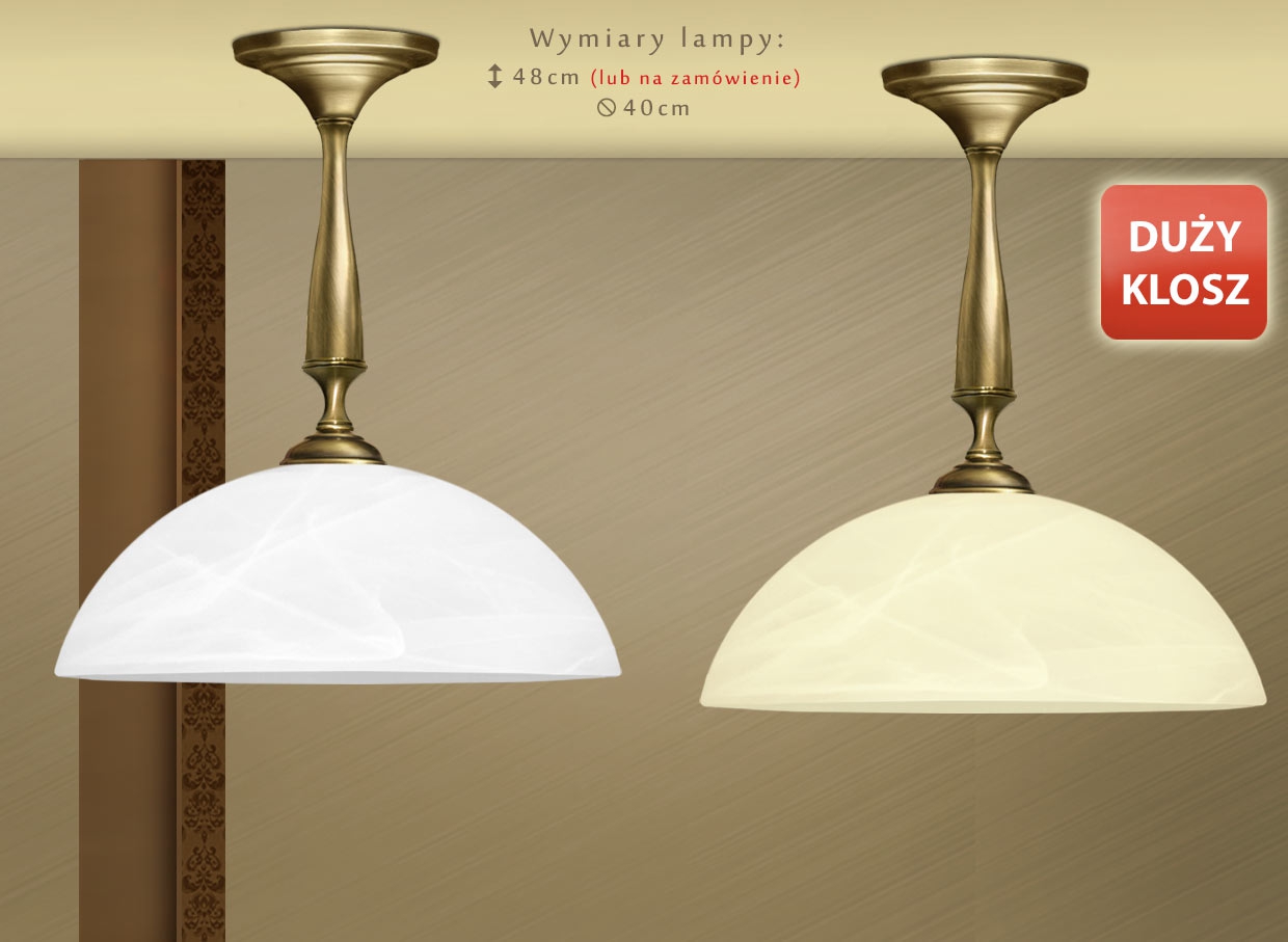 Niska klasyczna lampa sufitowa S-S1KD
