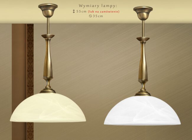 Lampa klasyczna z mosiądzu S-S1