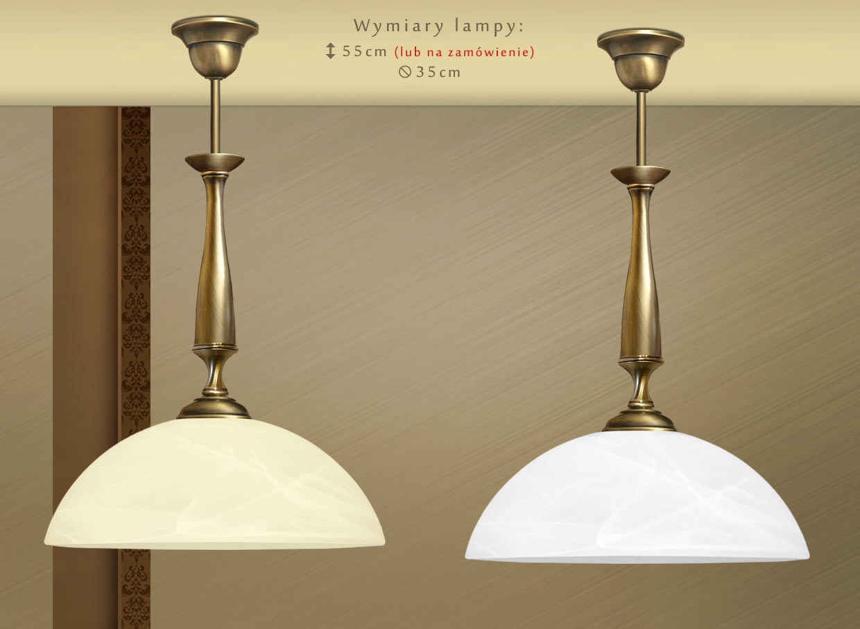 Lampa klasyczna z mosiądzu S-S1