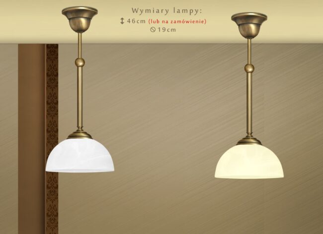 Lampa klasyczna z mosiądzu S-S1M