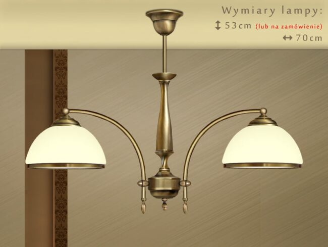 Żyrandol mosiężny SR-S2NE