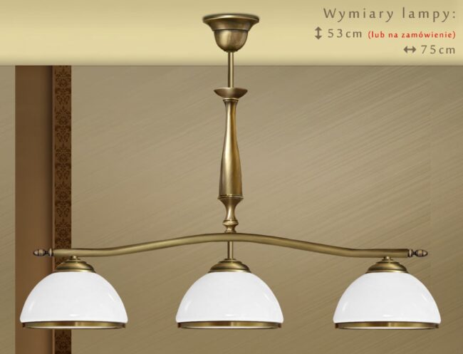 Mosiężna lampa 3-punktowa SR-S3L