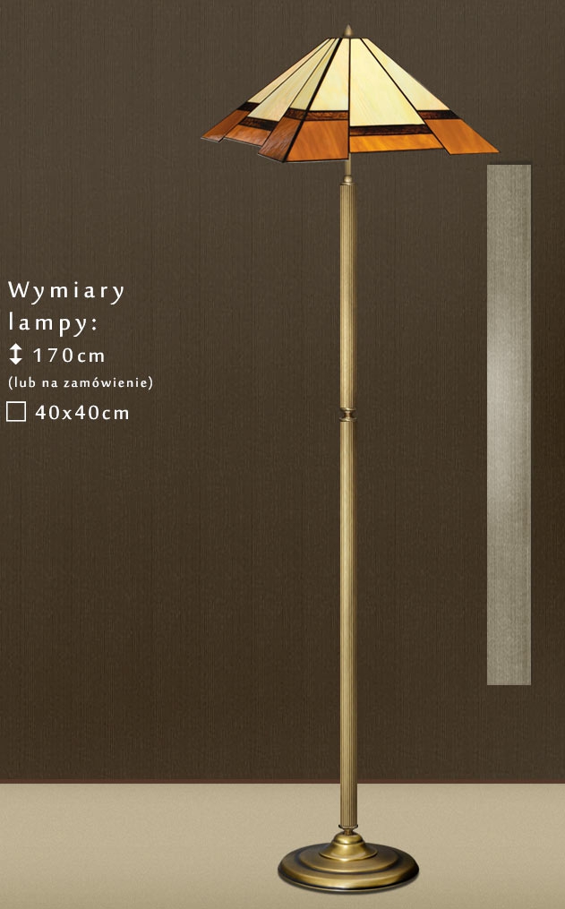 Lampa podłogowa witrażowa O-P1