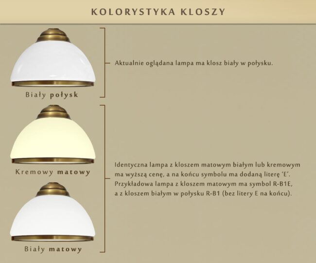 Żyrandol mosiężny z 5 kloszami SR-S5AK