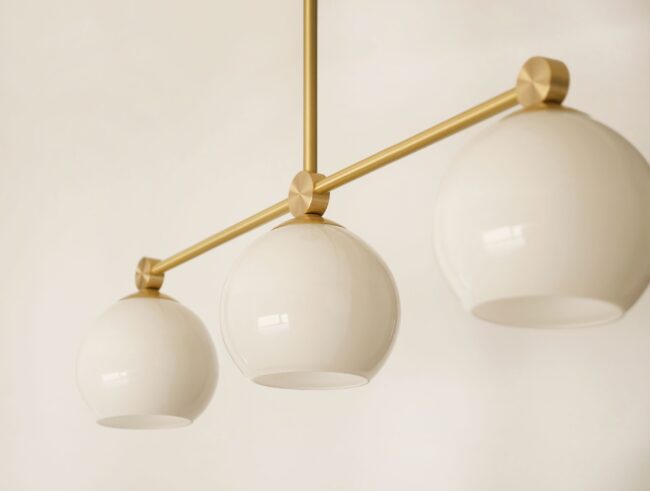 Złota mosiężna lampa wisząca nad stół G-S3L
