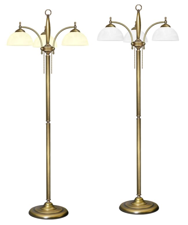 Lampa podłogowa z mosiądzu C-P3
