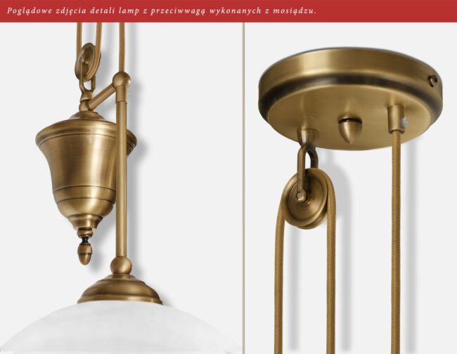 Mosiężna lampa regulowana VG-S1P