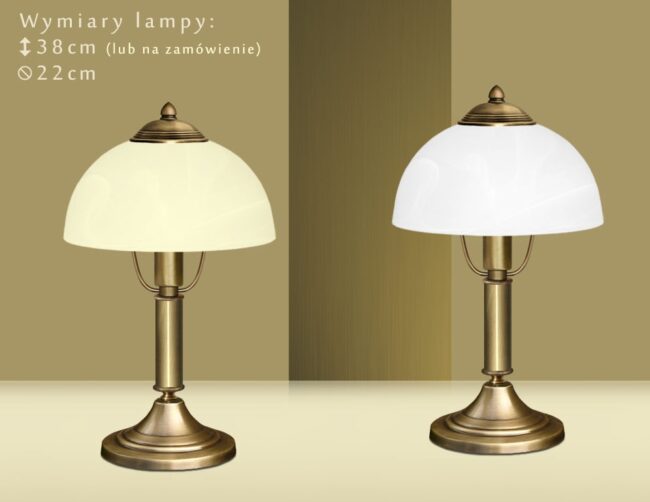 Lampa stołowa mosiężna U-B1B