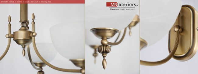 Lampa klasyczna z mosiądzu H-S1D