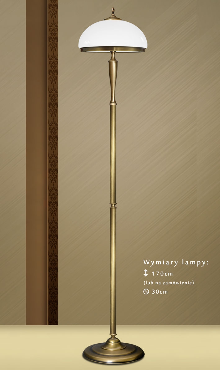 Mosiężna lampa podłogowa SR-P1