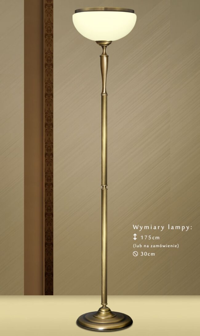 Mosiężna lampa podłogowa SR-P1AE