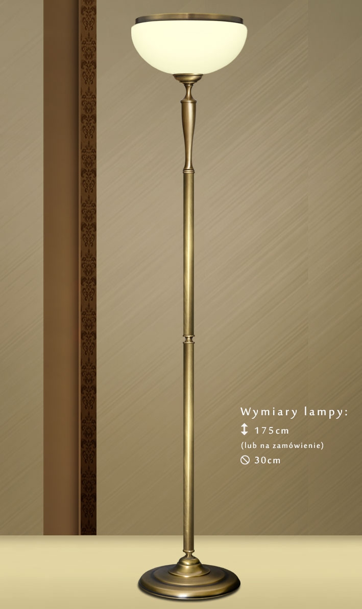 Mosiężna lampa podłogowa SR-P1AE