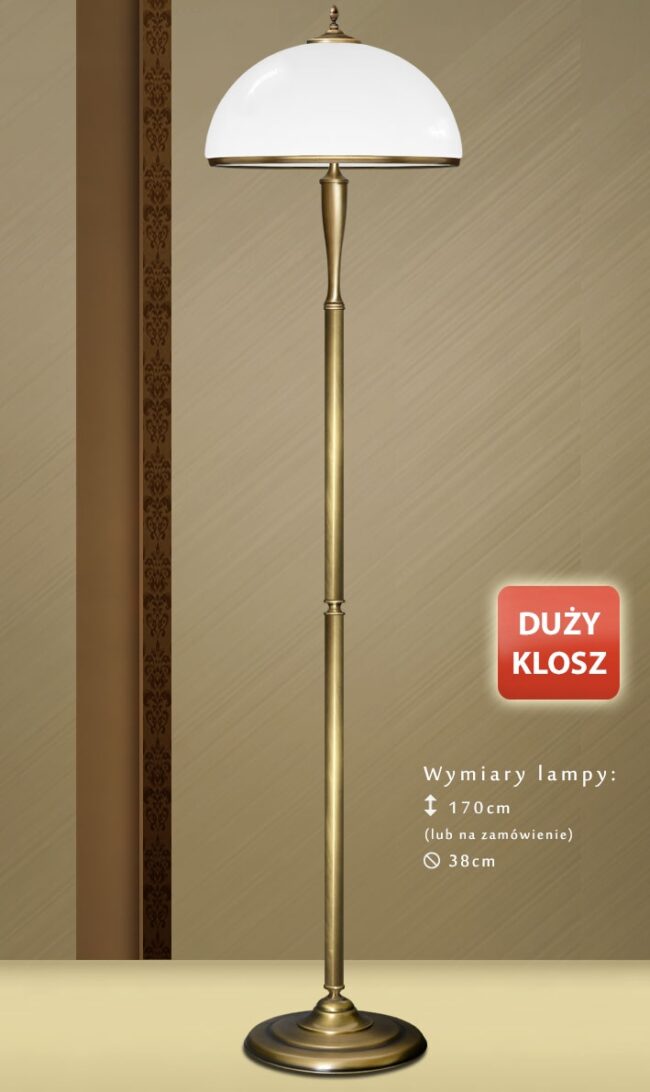 Mosiężna lampa podłogowa SR-P1D