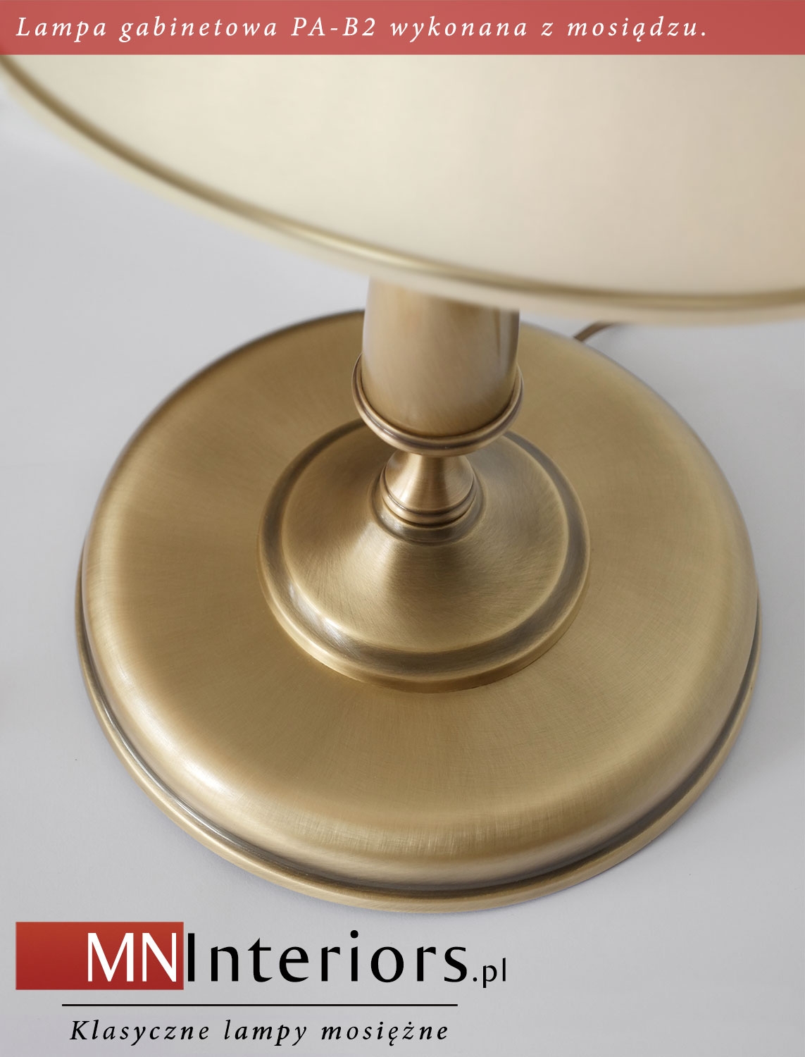 Lampa biurowa mosiężna PA-B2 - obrazek 2