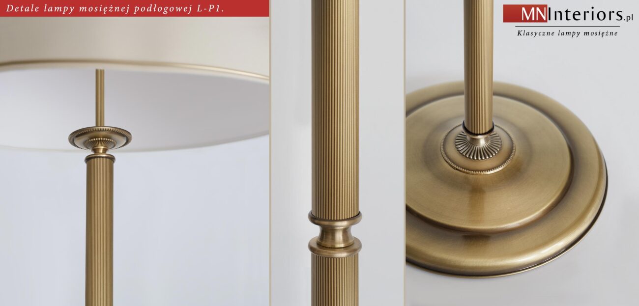 Lampa podłogowa z abażurem L-P1