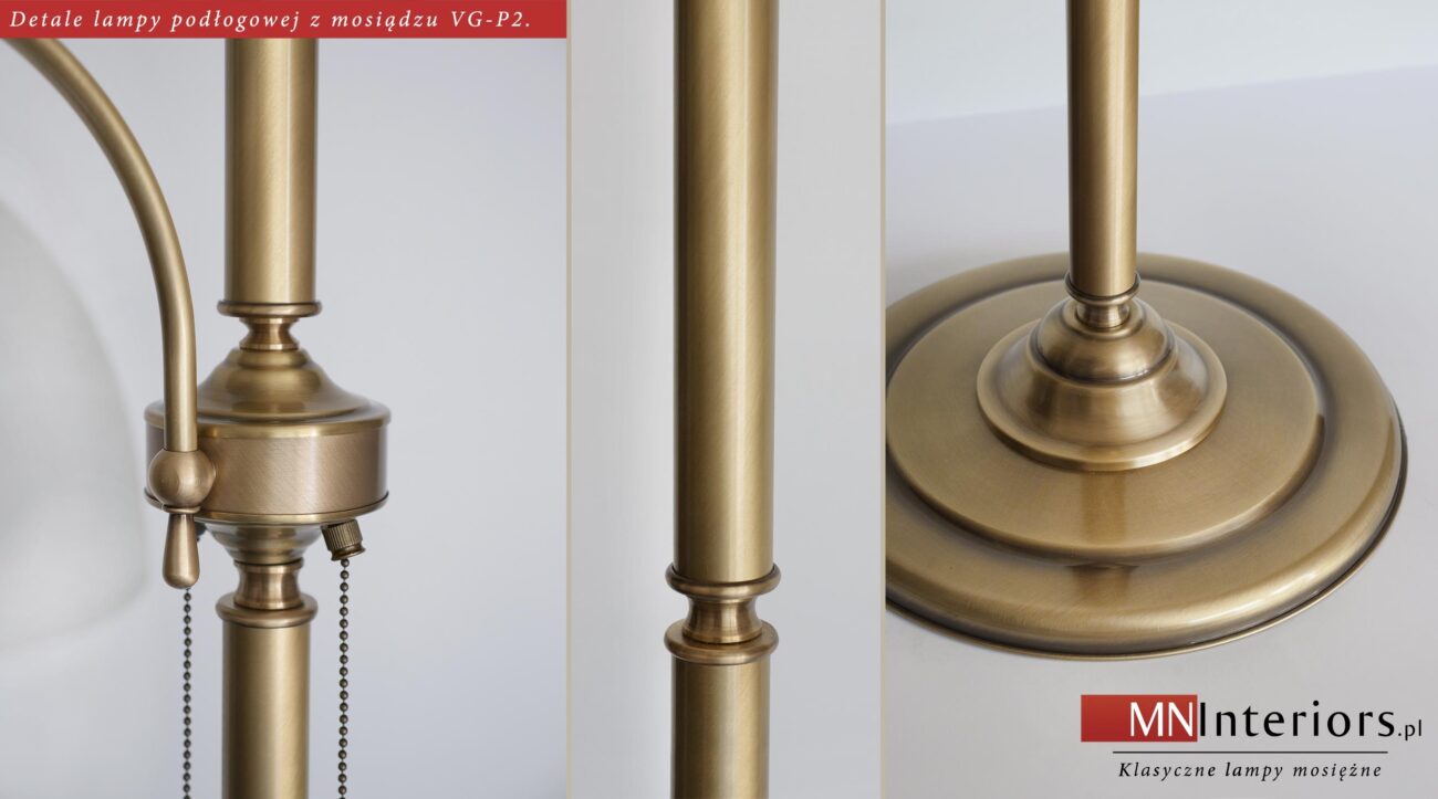 Lampa podłogowa mosiężna VG-P2