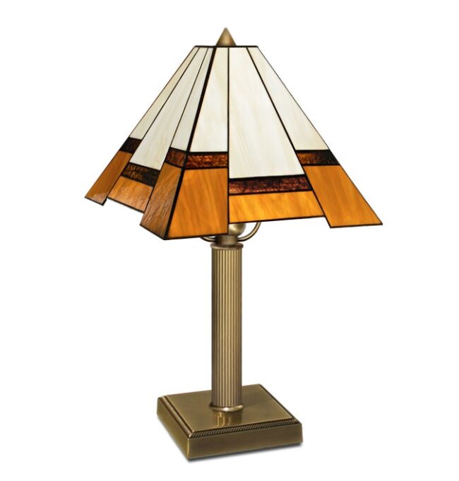 Lampa biurkowa witrażowa O-B1