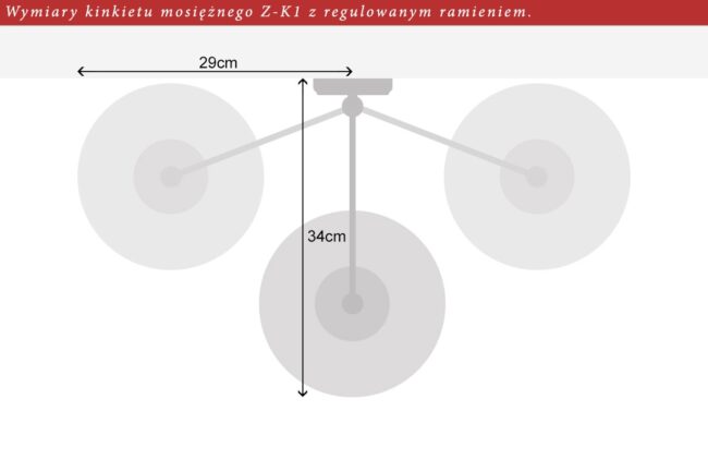 Kinkiet klasyczny z regulowanym ramieniem YZ-K1
