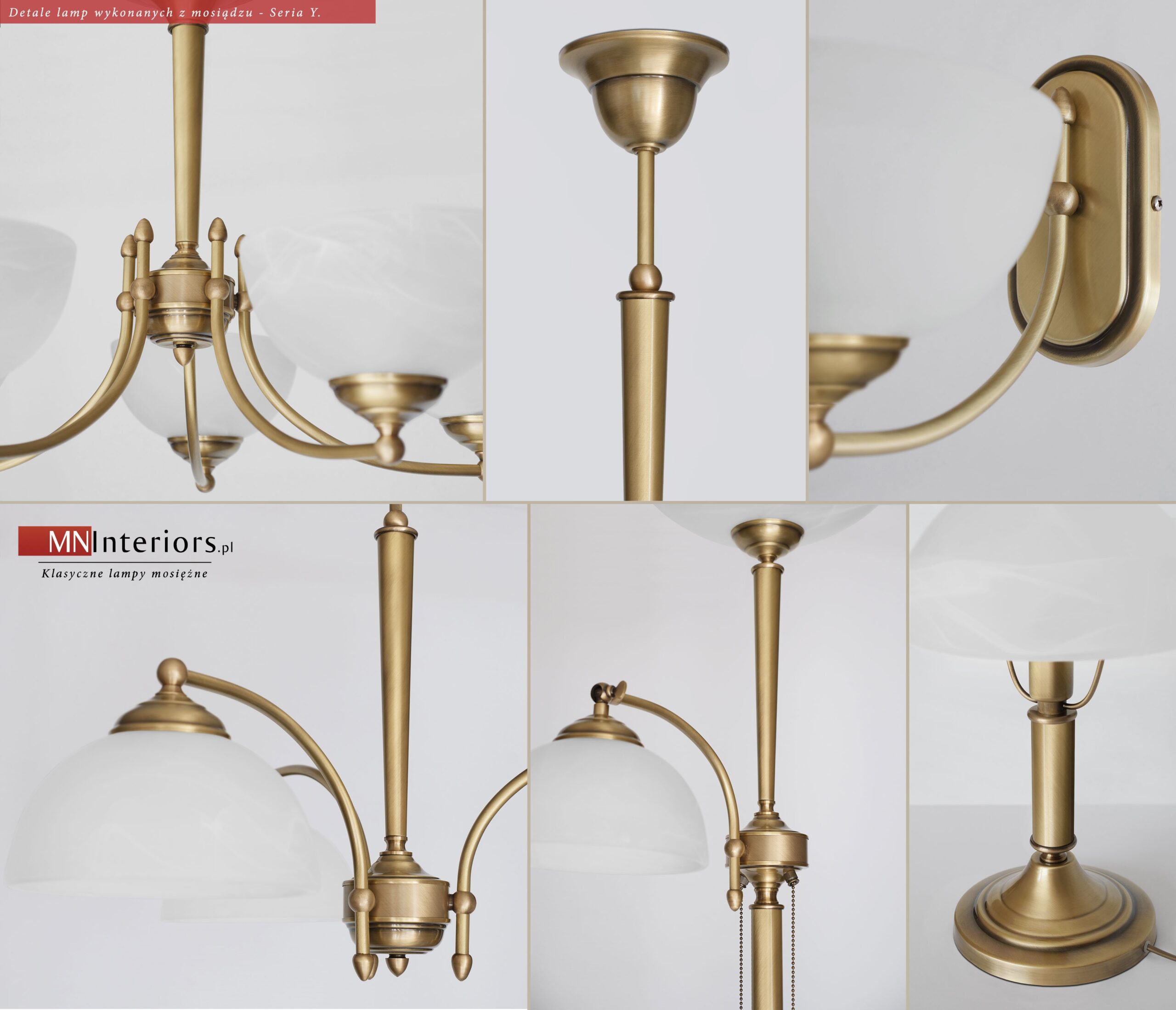 Lampa klasyczna z mosiądzu Y-S1A - obrazek 2