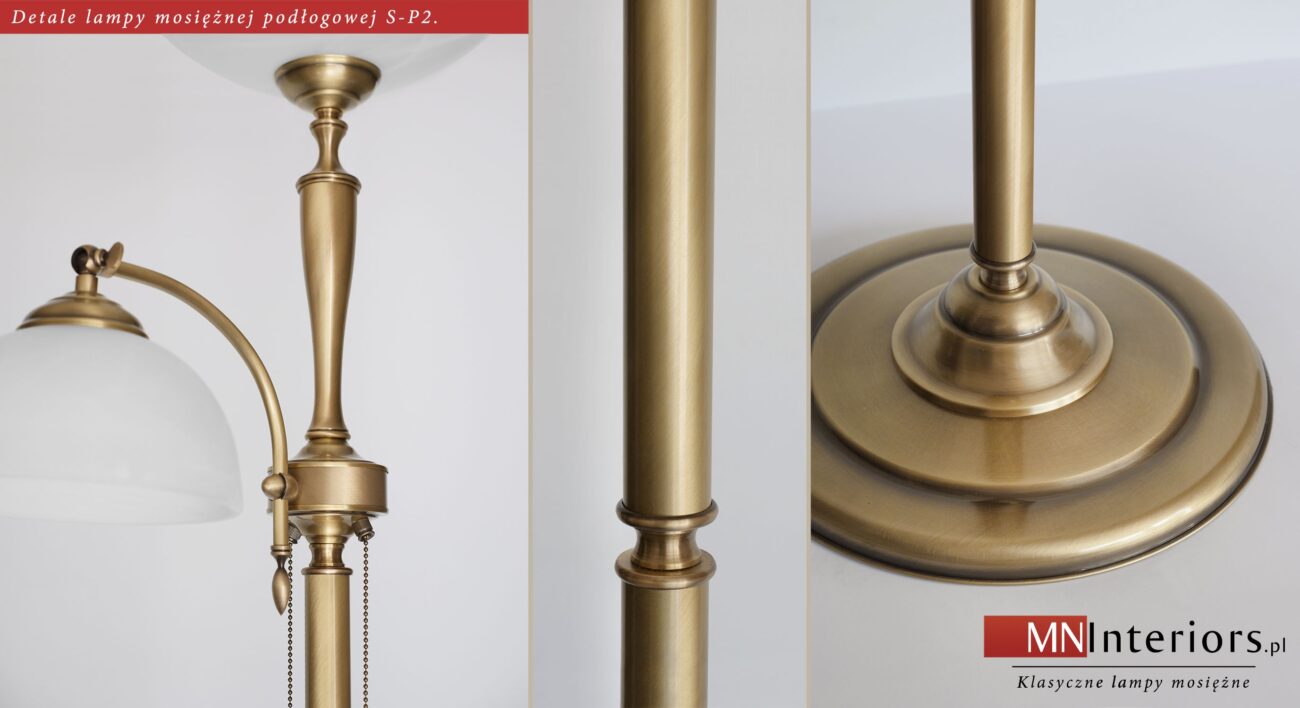 Lampa podłogowa mosiężna S-P2