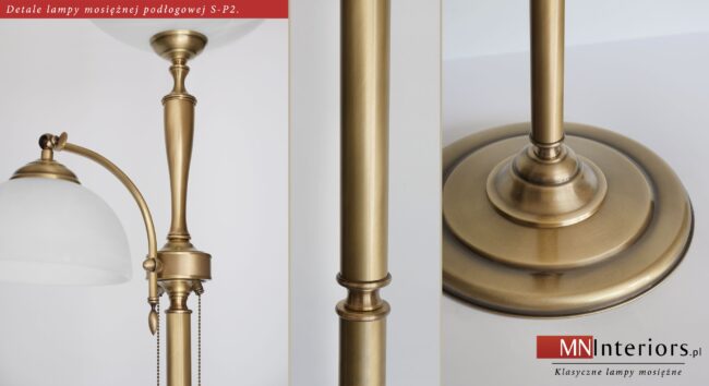 Lampa podłogowa mosiężna S-P2