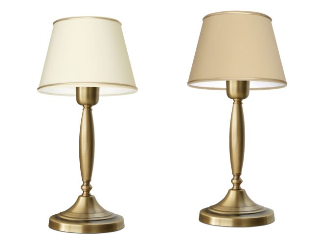 Lampa biurkowa z abażurem F-B1