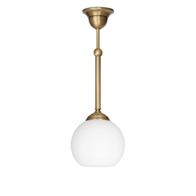 Lampa klasyczna klosz biała kula QC-S1C