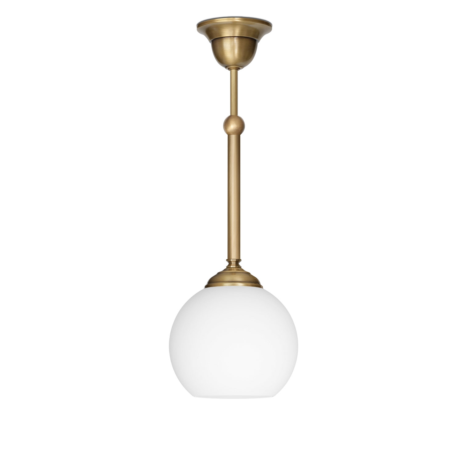 Lampa klasyczna klosz biała kula QC-S1C