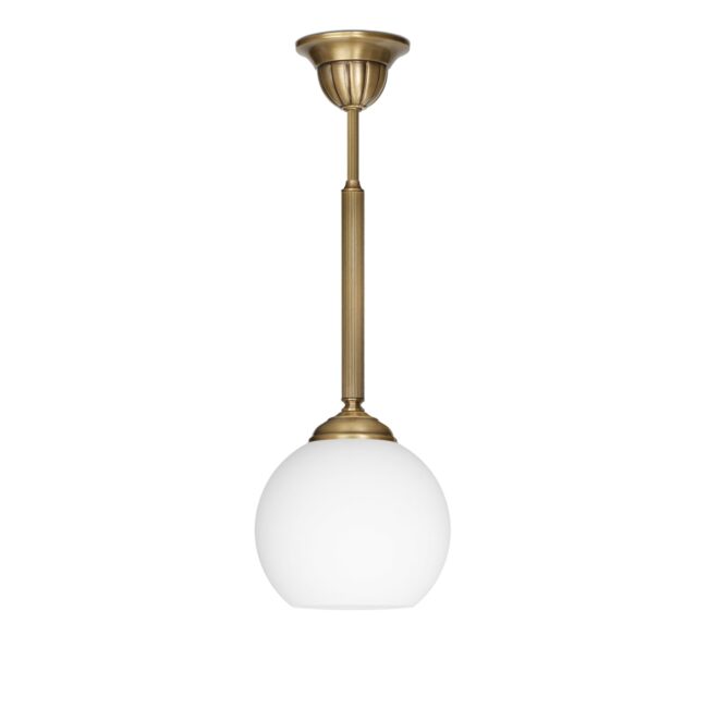 Lampa mosiężna z jedną kulą QV-S1C