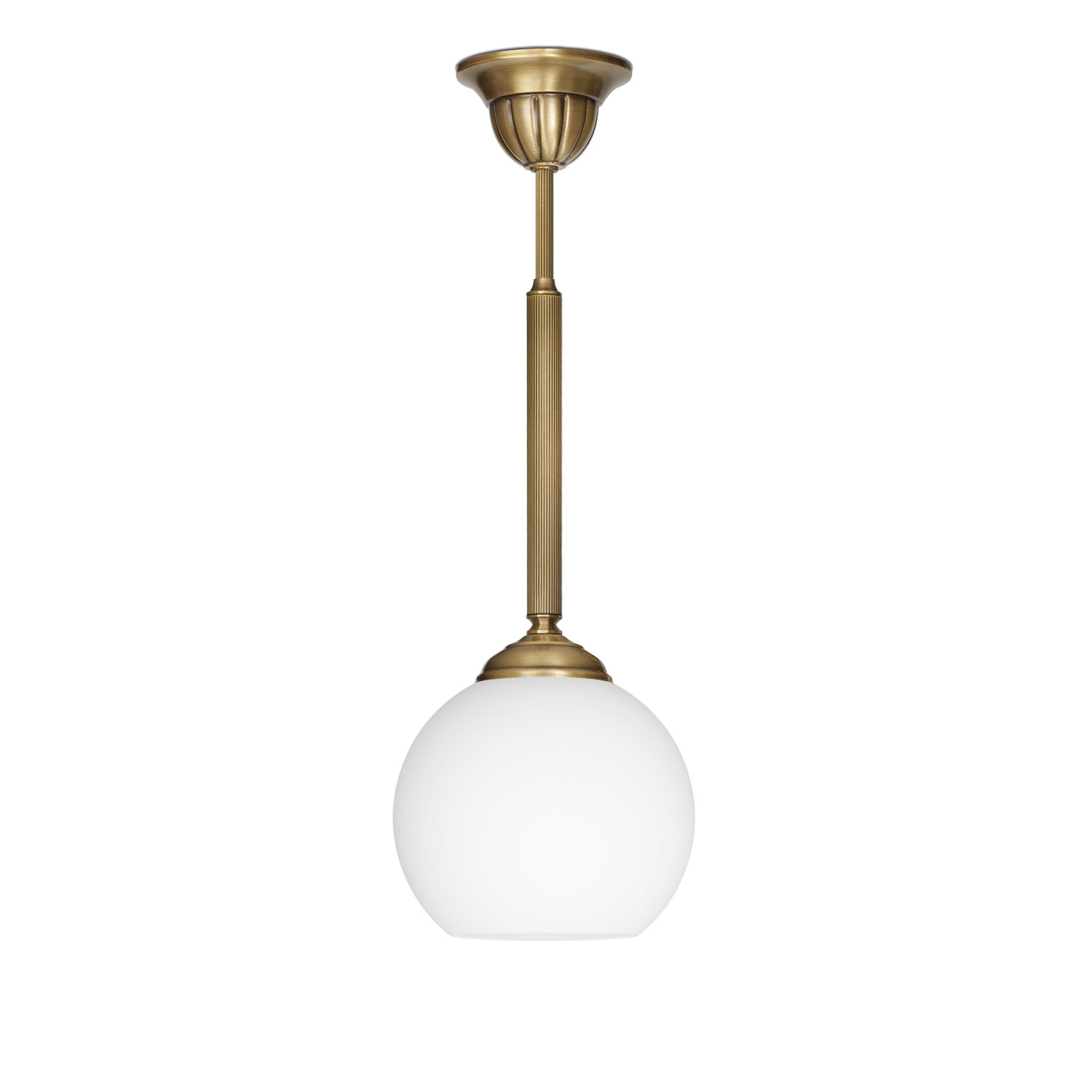 Lampa mosiężna z jedną kulą QV-S1C
