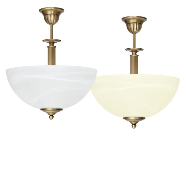 Lampa mosiężna z 1 kloszem V-S1AB