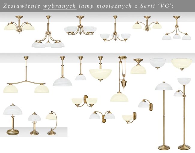 Lampa podłogowa mosiężna VG-P2
