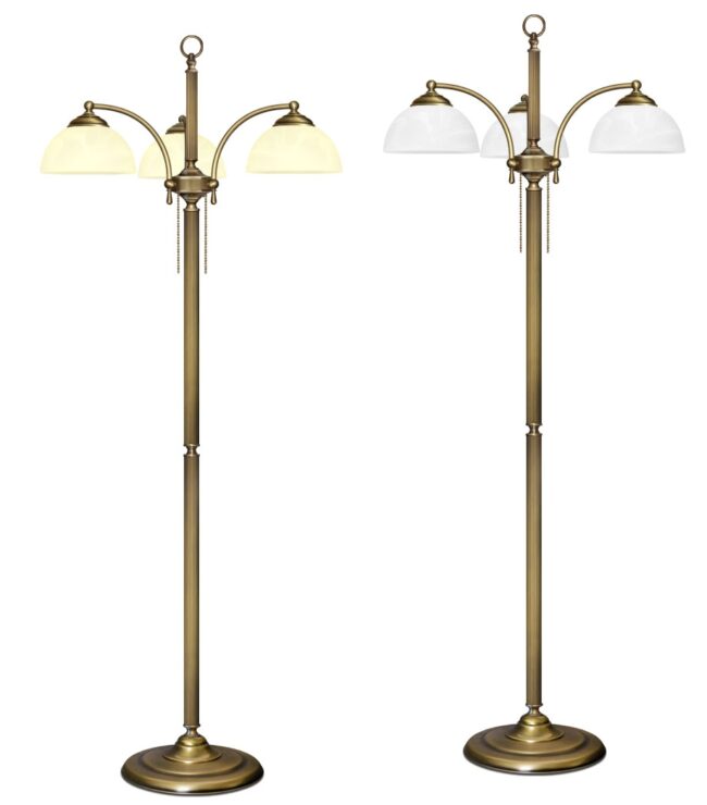 Lampa podłogowa mosiężna V-P3