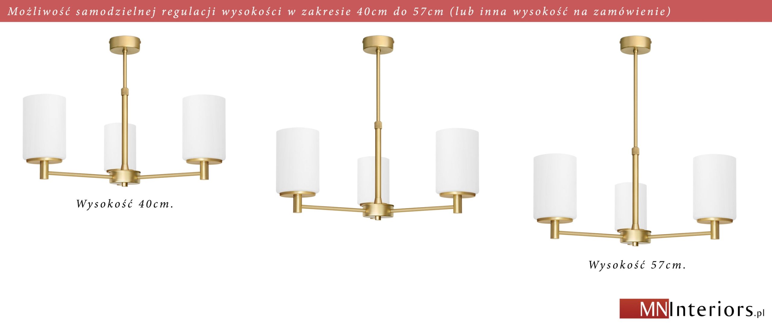 Złoty żyrandol KR-S3AR - obrazek 2
