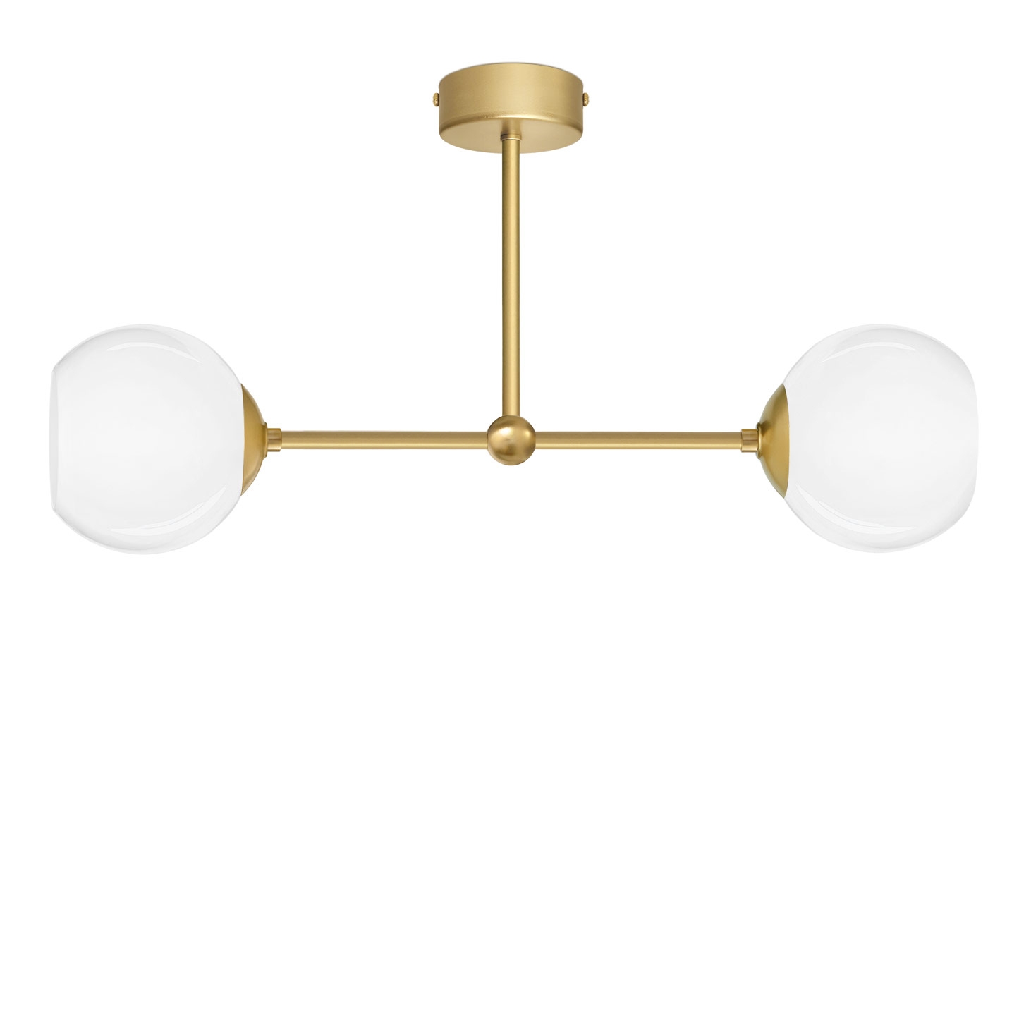 Złota lampa wisząca do przedpokoju KL-S2T