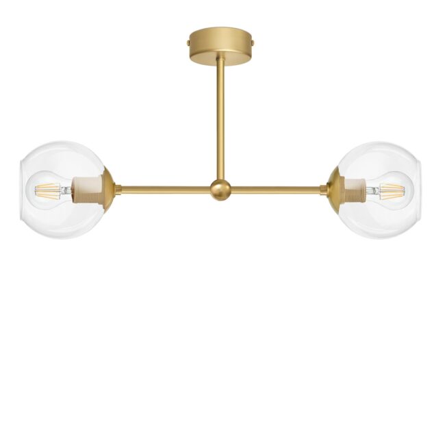 Złota lampa sufitowa do korytarza KLT-S2T