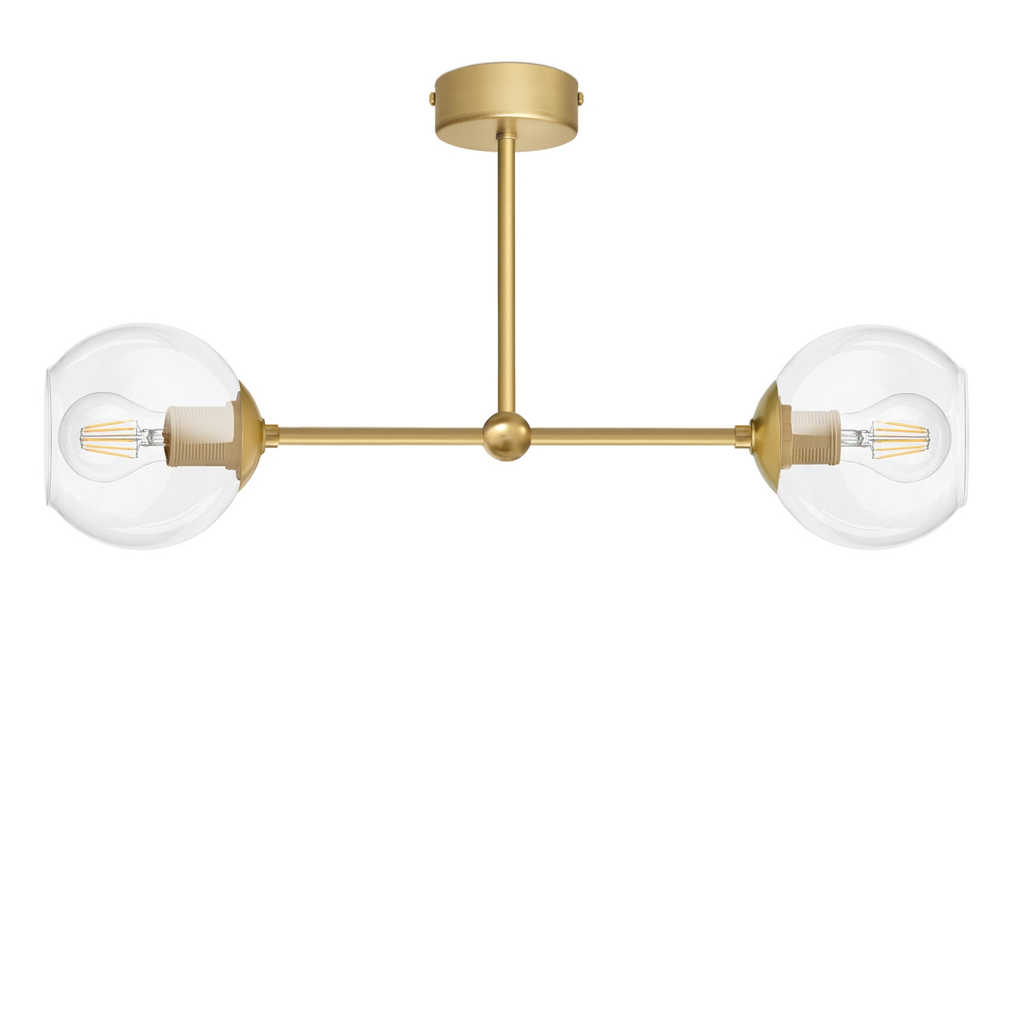 Złota lampa sufitowa do korytarza KLT-S2T