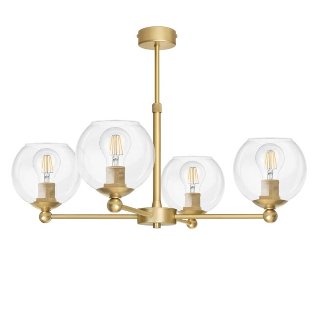 4-punktowa złota lampa wisząca KLT-S4AR