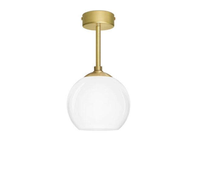 Krótka mosiężna lampa sufitowa G-S1B
