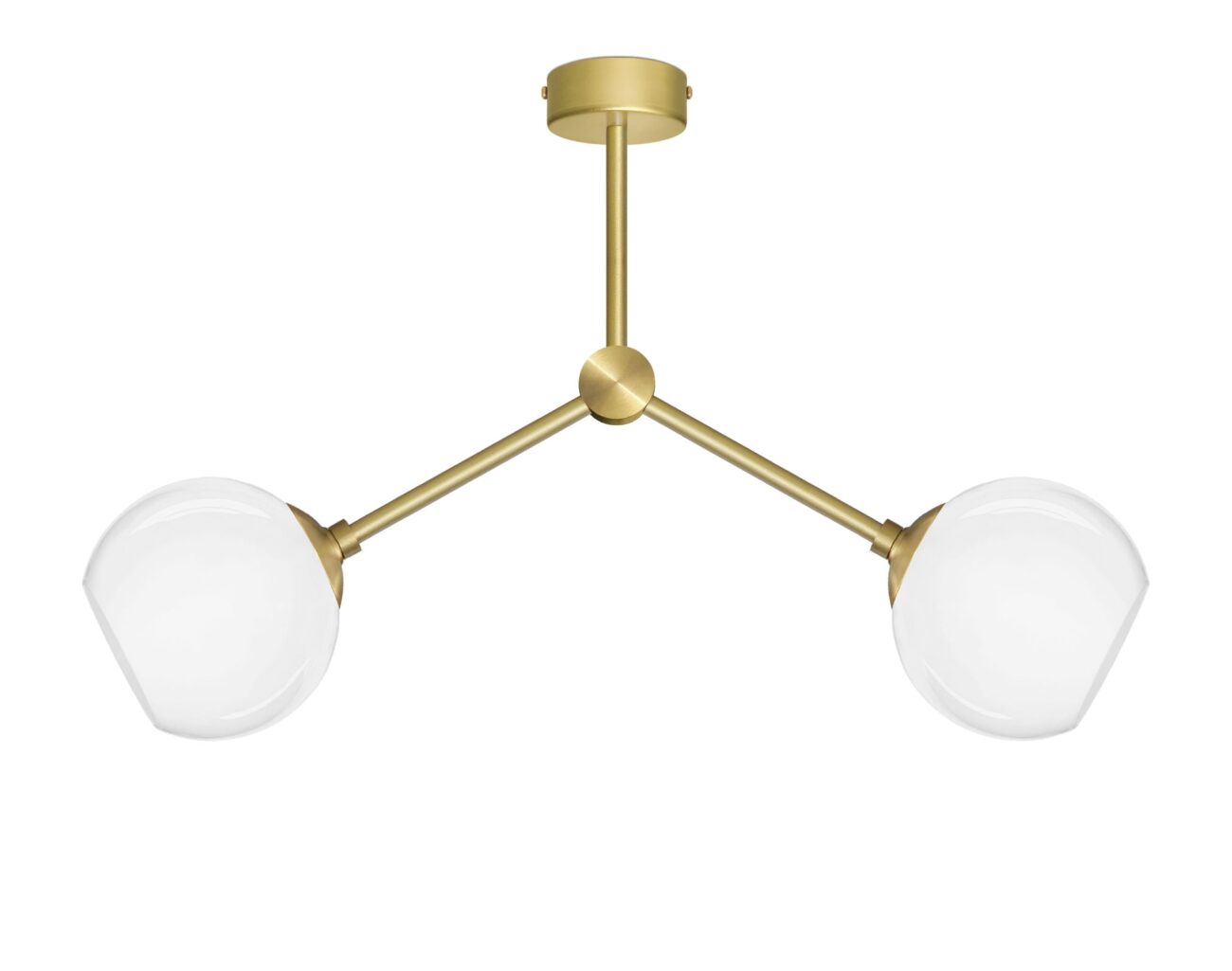 Minimalistyczna mosiężna złota lampa wisząca G-S2